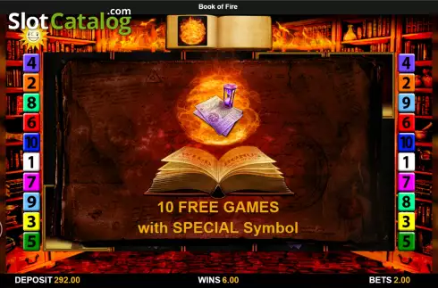 Скрин9. Book of Fire слот