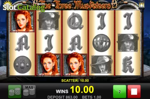 Скрин6. The Three Musketeers (edict) слот