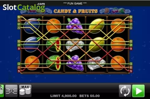 Скрин3. Candy and Fruits слот