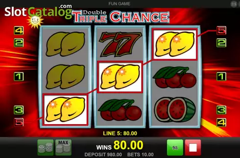 Скрин3. Double Triple Chance слот