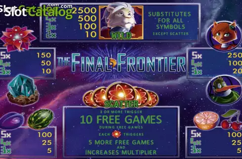 Скрин9. The Final Frontier слот