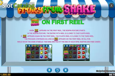 Скрин7. Fruity Fruit Shake слот