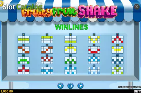 Скрин9. Fruity Fruit Shake слот