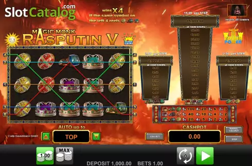 Скрин2. Magic Monk Rasputin V слот