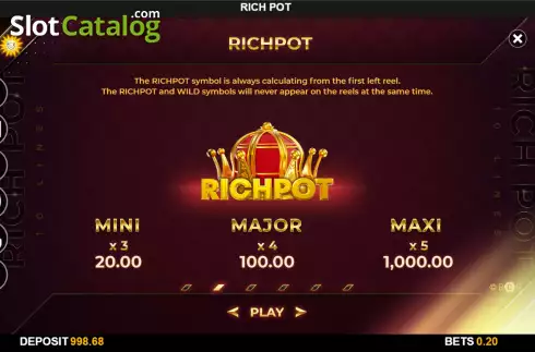 Скрин7. RichPot слот