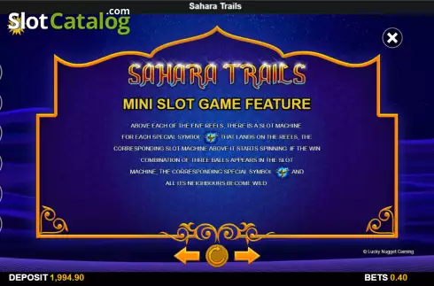 Скрин6. Sahara Trails слот