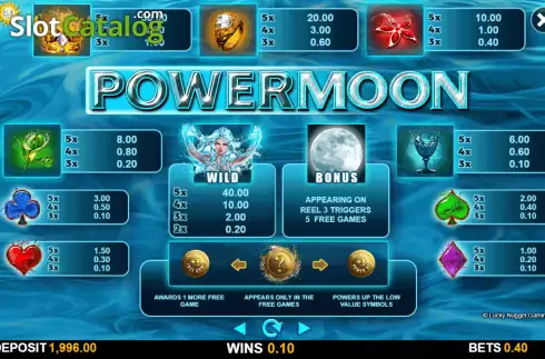 Скрин5. Powermoon слот