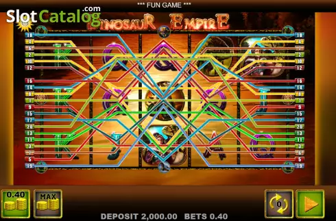 Скрин2. Dinosaur Empire слот