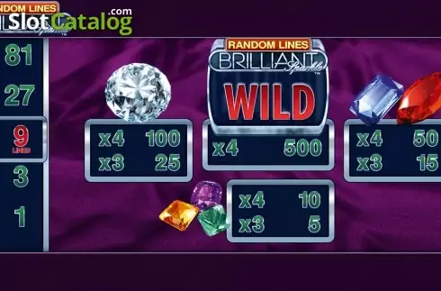 Скрин2. Brilliant Sparkle - Random Line слот