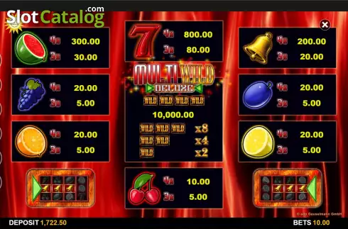 Скрин9. Multi Wild Deluxe слот