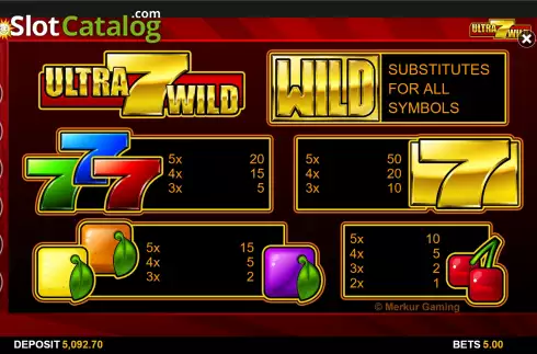 Скрин9. Ultra 7 Wild слот