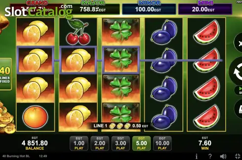 Скрин6. 40 Burning Hot Bell Link слот