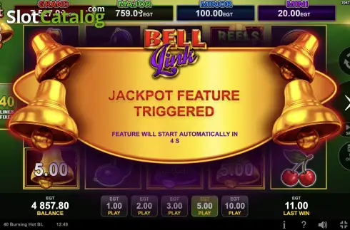 Скрин7. 40 Burning Hot Bell Link слот