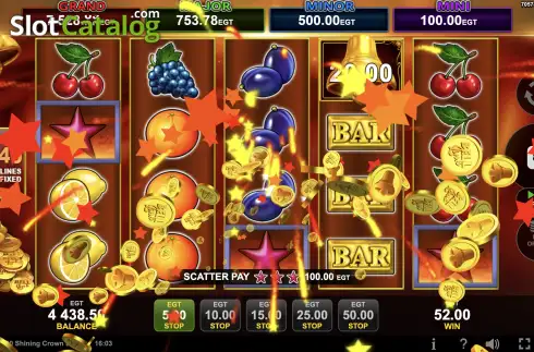 Скрин7. 40 Shining Crown Bell Link слот