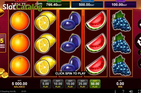 Скрин2. 5 Dazzling Hot Bell Link слот