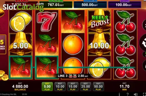 Скрин3. 5 Dazzling Hot Bell Link слот