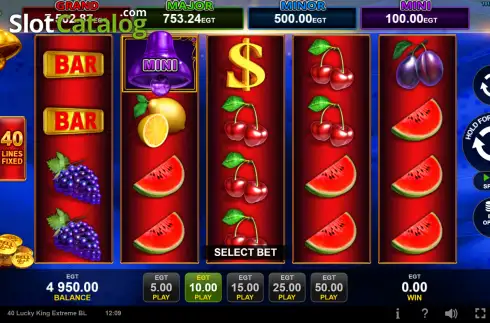 Скрин2. 40 Lucky King Extreme Bell Link слот