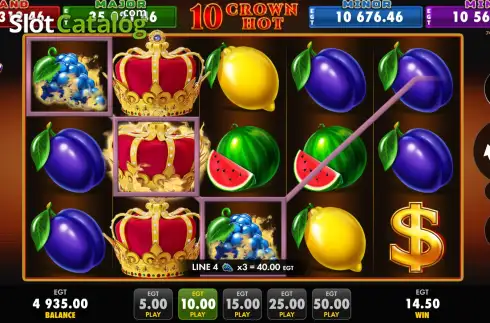 Скрин3. 10 Crown Hot слот