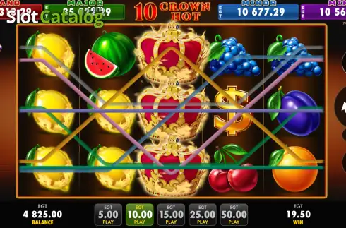 Скрин5. 10 Crown Hot слот