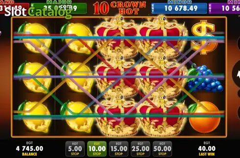 Скрин6. 10 Crown Hot слот