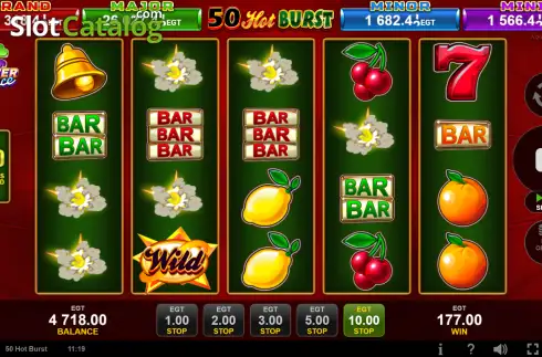 Скрин3. 50 Hot Burst слот