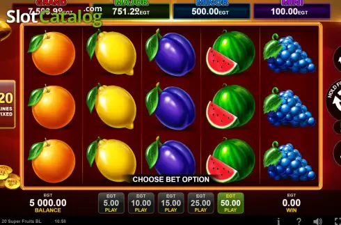 Скрин2. 20 Super Fruits Bell Link слот