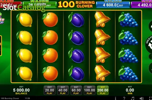 Скрин2. 100 Burning Clover слот