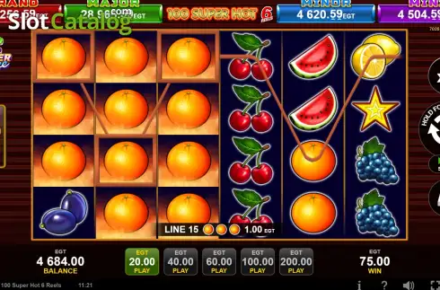Скрин3. 100 Super Hot 6 Reels слот