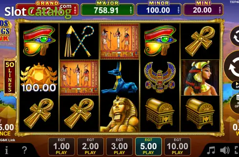 Скрин2. Rise of Ra Gods & Kings Link слот
