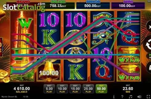 Скрин3. Mystic Desert Bell Link слот