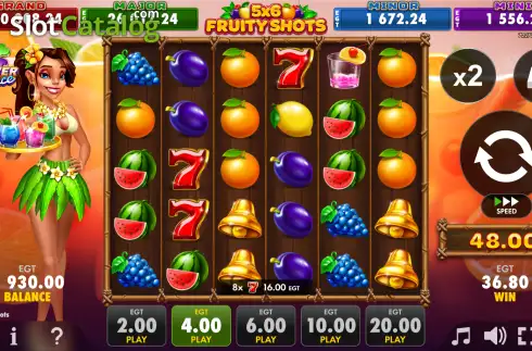 Скрин3. 5x6 Fruity Shots слот