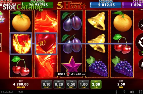 Скрин3. 5 Burning Heart (EGT Digital) слот