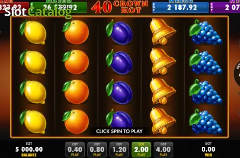 Скрин2. 40 Crown Hot слот
