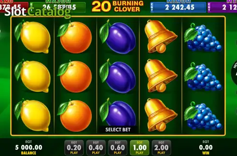 Скрин2. 20 Burning Clover слот