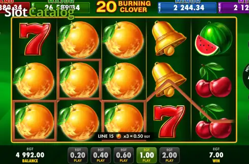 Скрин3. 20 Burning Clover слот