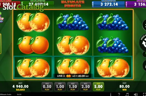 Скрин3. Ultimate Fruits слот