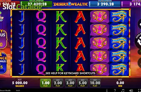 Скрин2. Desert Wealth слот