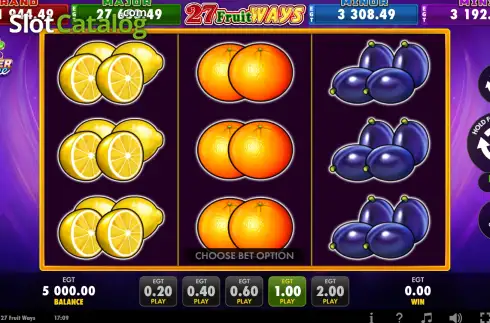 Скрин2. 27 Fruit Ways слот