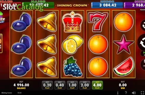 Скрин2. Shining Crown (EGT Digital) слот