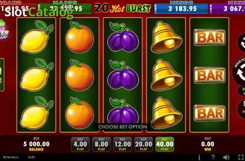 Скрин2. 20 Hot Burst слот