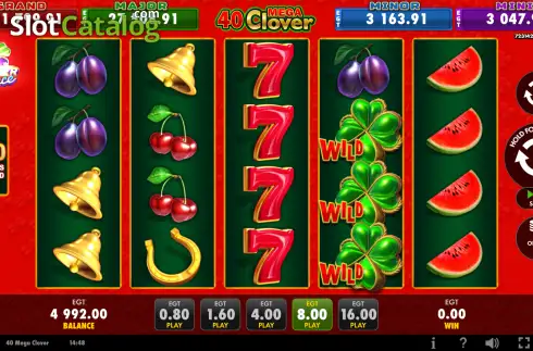 Скрин2. 40 Mega Clover (EGT Digital) слот