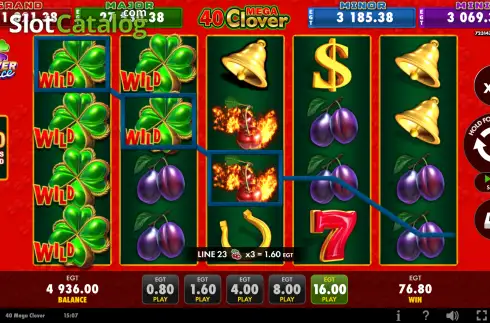 Скрин3. 40 Mega Clover (EGT Digital) слот
