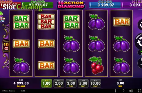 Скрин2. 10 Action Diamond слот