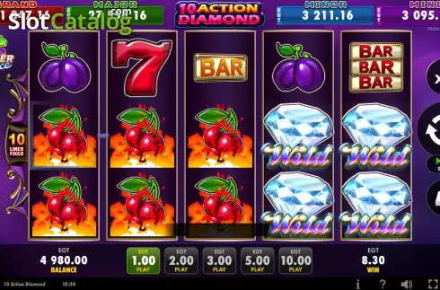 Скрин3. 10 Action Diamond слот
