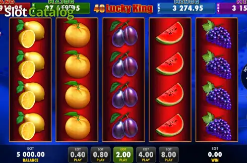 Скрин2. 40 Lucky King (EGT Digital) слот