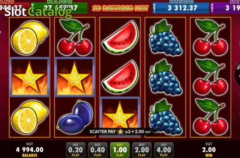 Скрин3. 20 Dazzling Hot (EGT Digital) слот