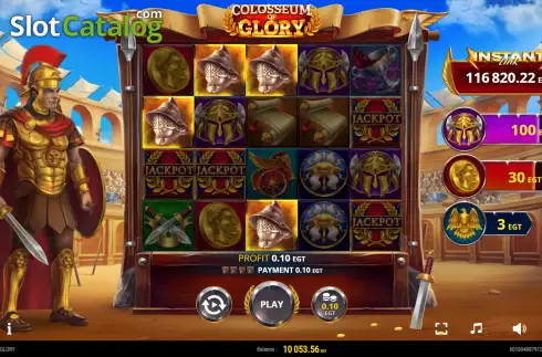 Скрин3. Colloseum of Glory слот