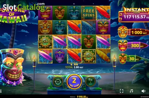 Скрин3. Fortune of Hawaii слот