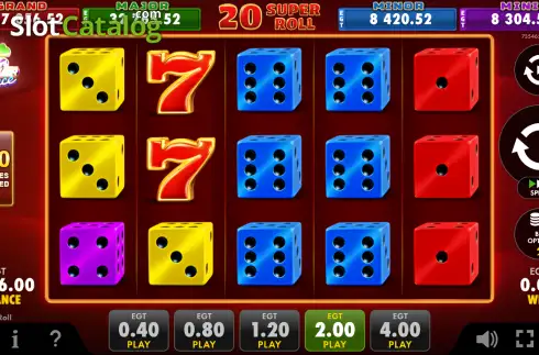 Скрин2. 20 Super Roll слот