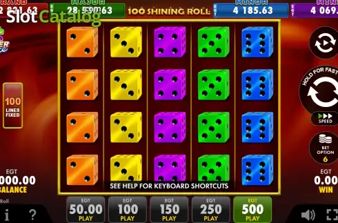 Скрин2. 100 Shining Roll слот